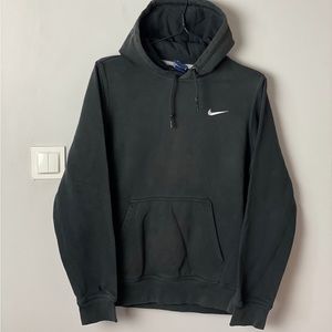 Nike Vintage Hoodie small logo swoosh in Black